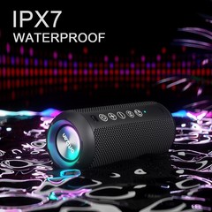 RGB Light Show Portable Speaker – Waterproof, 30 Hours Playtime for Outdoor Fun