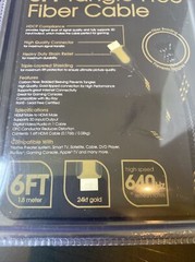 VIBE 6ft Tangle-Free Fiber Cable HDMI High Speed w/Ethernet NIP