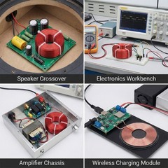 Red Copper Inductor Coil 1.0mm Handles High Current In Speaker Division Circuits