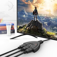 3 Port HDMI Splitter Cable 1080P Switch Switcher HUB Adapter for HDTV PS4 USA