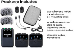 CreatorMic voice-enhancing mini wireless microphone for iPhone/Android/Camera