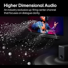 LG Home Theater 5.1.3ch Soundbar with Dolby Atmos and Rear Speakers *S80TR