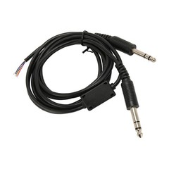 Aviation Headphone Cable Flexible 6.6ft Replacement Cable For David Clark AVCOMM
