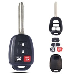 Key Fob Shell Case Replacement Fits for Toyota Camry Corolla RAV4 Highlander