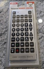 Jumbo Universal Remote Control Large Buttons Silver Big Button FREE SHIPPING