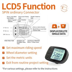E-bike KT Controller 30A-50A LCD5 LCD8H LCD7C Display Sine Wave Controller Kit