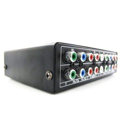 3 In 1 Out Component AV Video Switch Box, Composite 3 RCA AV Splitter RGB