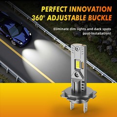 FAHREN Upgraded H7 LED Headlight Bulbs Kit 90000LM Low/Fog Beam 10Years Lifespan
