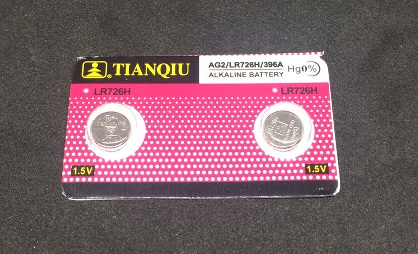 2 Pack AG2 G2 396 D396 ST726 CX59 196 397 D397 V397 GP397 GP96A ALKALINE BATTERY
