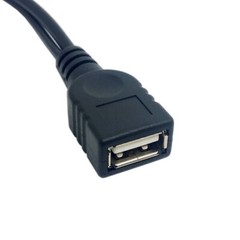 Dual USB 2.0 A Male to USB 2.0 Female A Extra Power Data Y Cable USB Cable