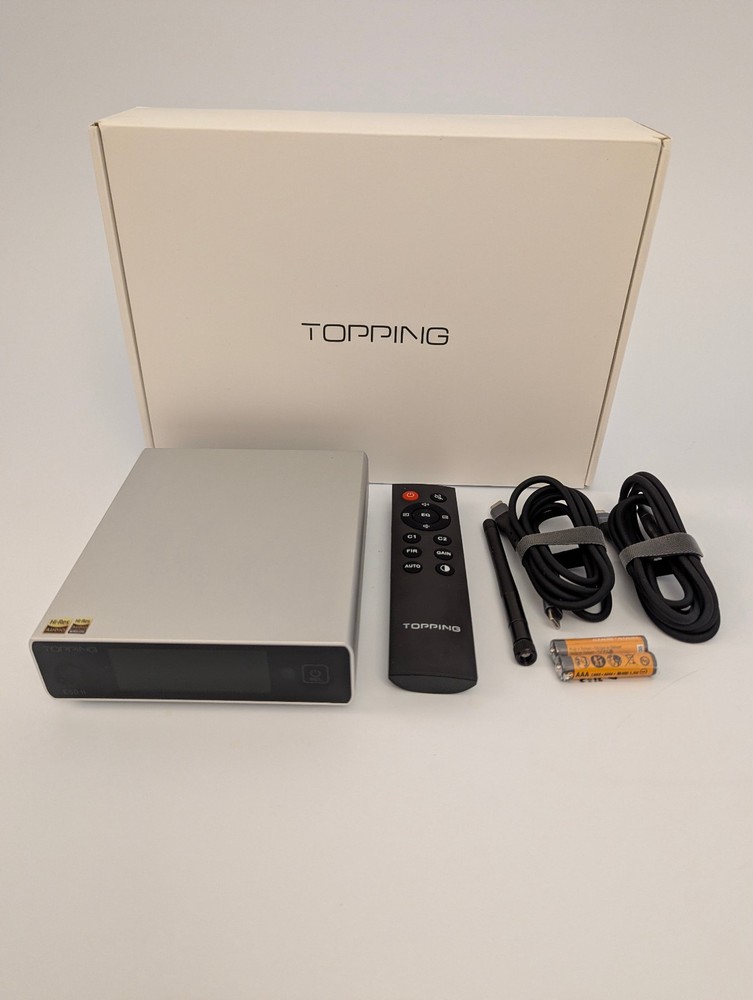 Topping E50 II DAC AK4497S • Hi‑Res USB/Optical/Coax • DSD512 PCM768 • RCA/TRS