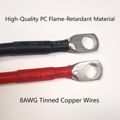 8AWG Cable Battery Quick Connector for Lifepo4 Battery 50A Kit Plug 8 Guage（M…
