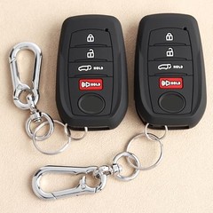 Key Fob Cover for Toyota 2026 RAV4 2025 2026 Grand Highlander Black and Black