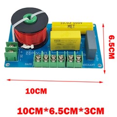 2PCS 3 Way Speaker Crossover PUV-W3 200W Passive Crossover For HiFi Home Audio
