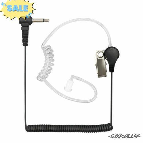 Listen Only 3.5mm Acoustic Tube Earpiece Headset For 2-Way Radio