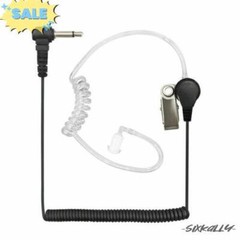 Listen Only 3.5mm Acoustic Tube Earpiece Headset For 2-Way Radio