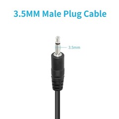 Durable 3.5mm Male Plug to Bare Wire Stereo Cable – 1M Length for Audio Devices