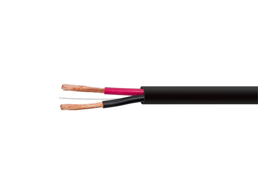 Monoprice Speaker Wire, CL2 Rated, 2-Conductor, 12AWG, 100ft, Black