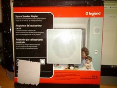On-Q/Legrand evoQ Square Speaker Adapter Bracket (AC0065-WH-V1)