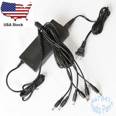6 in 1 Power Adapter Cable Cord For PR400 CP200 CP200D EP450 Radio Charger