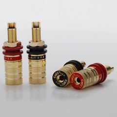 CMC HiFi Audio Gold Plated Binding Post Brass Banana Jack Socket Female Terminal