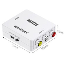 HDMI To AV RCA CVBS Adapter 1080P Audio Video Converter for PS3 PS4 DVD PC To TV