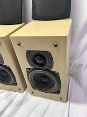 2 Triad InRoom MINI Bookshelf Satellite Speakers Tested Working Painted