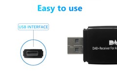 Car Digital DAB+ Audio Radio Receiver Tuner+Antenna USB Adapter for Android