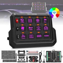4/6 Gang Wireless Switch Panel ON-OFF Strobe Control System LED Work Light Bar