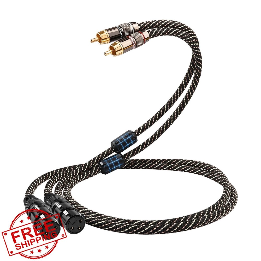 YYTCG RCA to XLR Cable 1.64ft 2-Pack