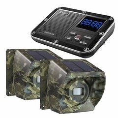 Wuloo 1800feet Long Range Solar Driveway Alarms Wireless Motion Sensor for Home
