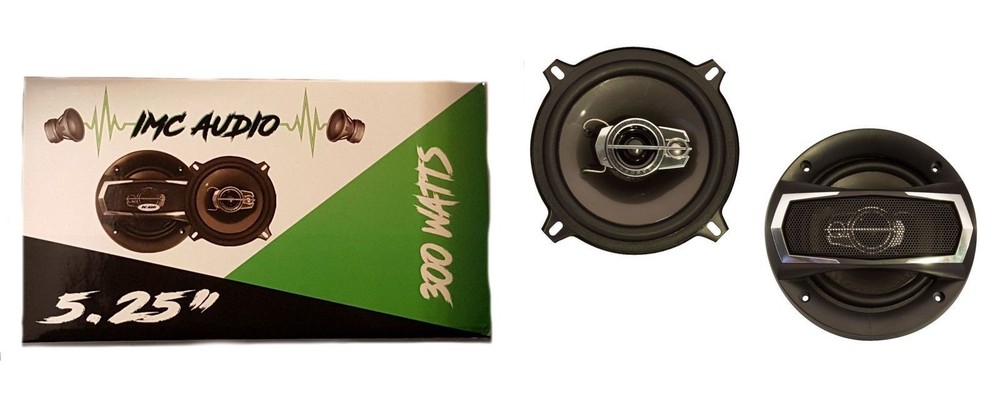 IMC AUDIO 5.25″ 300W Car Speakers 5.25 5 1/4 to Replace Factory Speakers