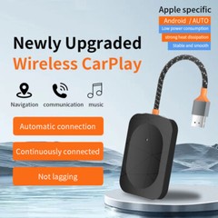 2-in-1 Wireless CarPlay Adapter Mini Dongle Adpater For Apple iOS & Android New