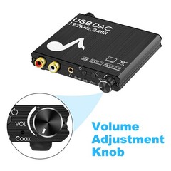 Aluminium Alloy 24-Bit 192 kHz Optical Digital To Analog Audio Converter Host
