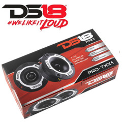 2 DS18 PRO-TWX1 Silver Bullet Super Tweeters 240W 4-ohm Car Audio Speaker Horn