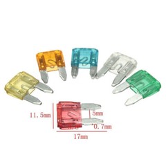 Car Automotive In-Line Mini Blade Fuse Holder 12V 20A + 5/10/15/20/25/30A Fuses