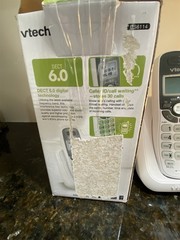 vtech Cordless Telephone With Caller ID / Call Waiting Dect 6.0 White CS6114