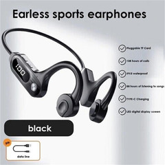 Bone Conduction Bluetooth 5.3 Headphones Wireless Earbuds Outdoor Sport Headset