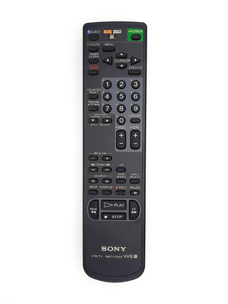 Genuine Sony RMT-V154A VTR TV VCR Remote Control, Tested Working