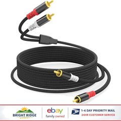 Universal 20FT RCA Cable for Audio Receivers and Vinyl Record Players