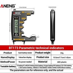 Battery Tester Small Battery Tester for C/D Home Use Household Batteries