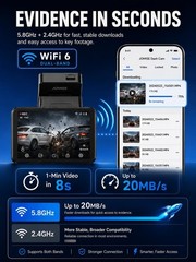 4K+4K Dash Cam Front and Rear for Cars