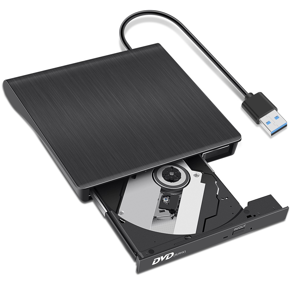 Slim External CD DVD Drive USB 3.0 Disc Player Burner Writer For Laptop PC Mac