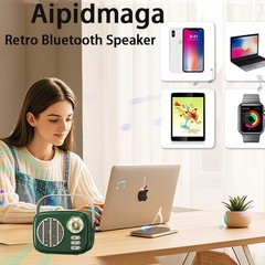 Retro Bluetooth Speakers, Small Wireless Bluetooth Speaker,Vintage Fashion Style