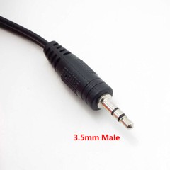 1M/1.5M/3M 3.5mm male Plug Jack To Dual 2 RCA Male connector Stereo Audio Cable