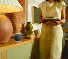 Google Home Smart Speaker with Gemini Voice Assistant, 360-Degree Sound,