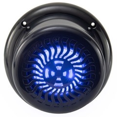 RV Surface Mount Speaker – Exterior 5.25″ Black Wavy Blue LED – Marine 2x Pair