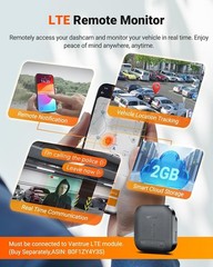 Vantrue Nexus 5S (N5S) 360 Degree WiFi Dashcam GPS LTE Support 1TB Support