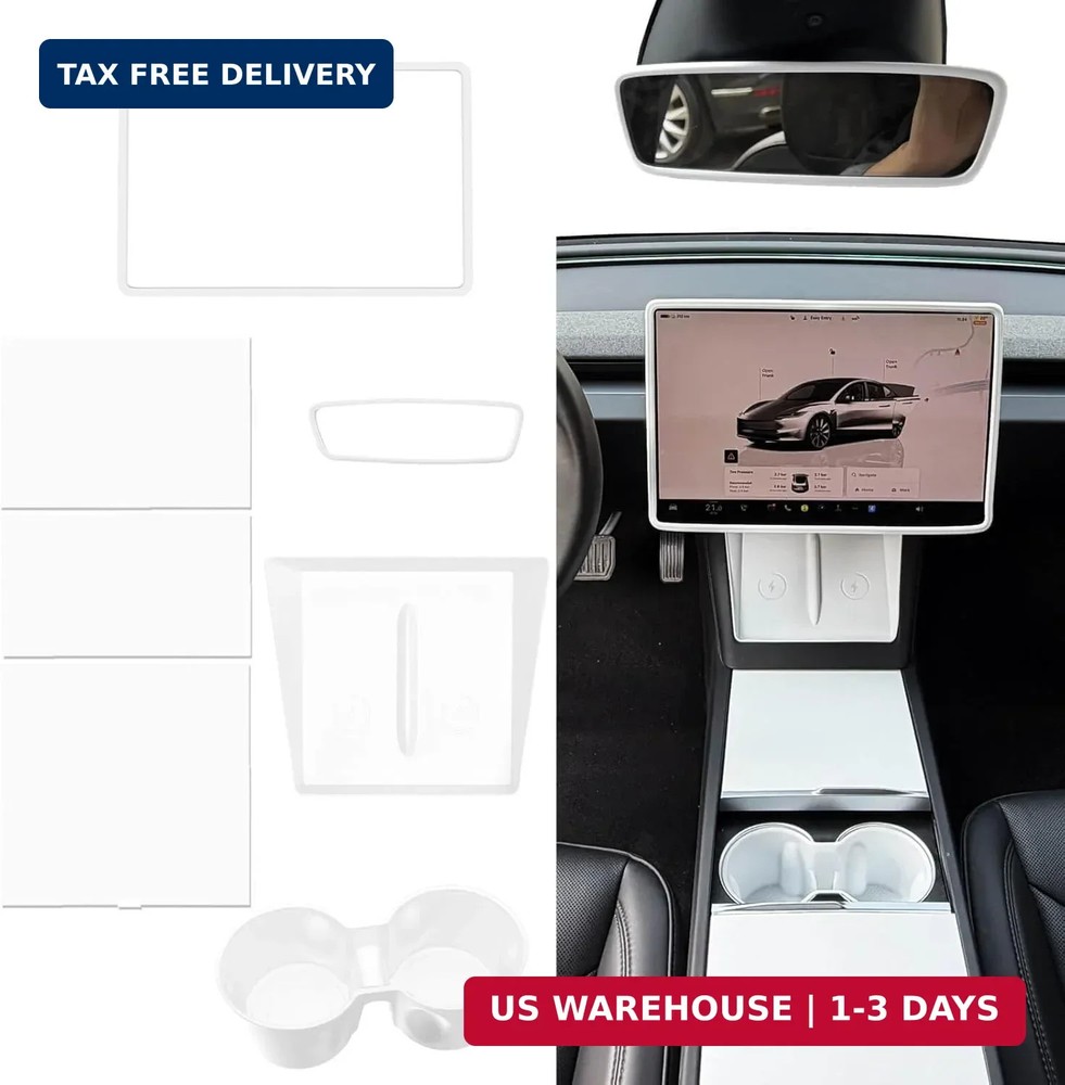 5-in-1 Silicone Interior Sets Compatible with Tesla Model 3 2024+ Highland and M