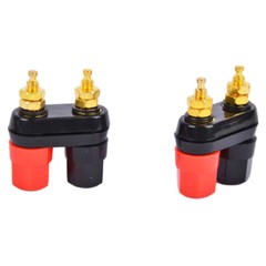 10 Pcs Speaker Amplifier Terminal Binding Post Dual 2-way Female Banana Plug